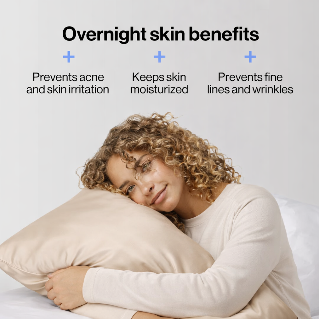 Silk Pillowcase Beige