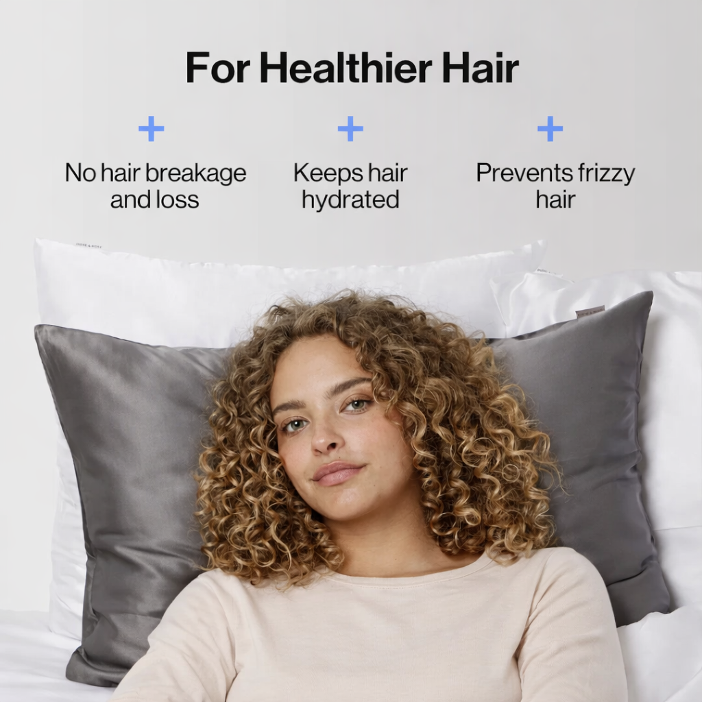 Silk Pillowcase Dark Grey