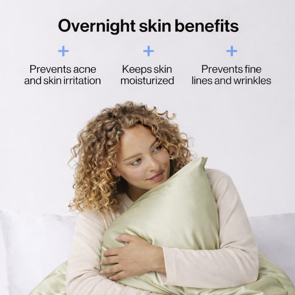 Silk Pillowcase Green