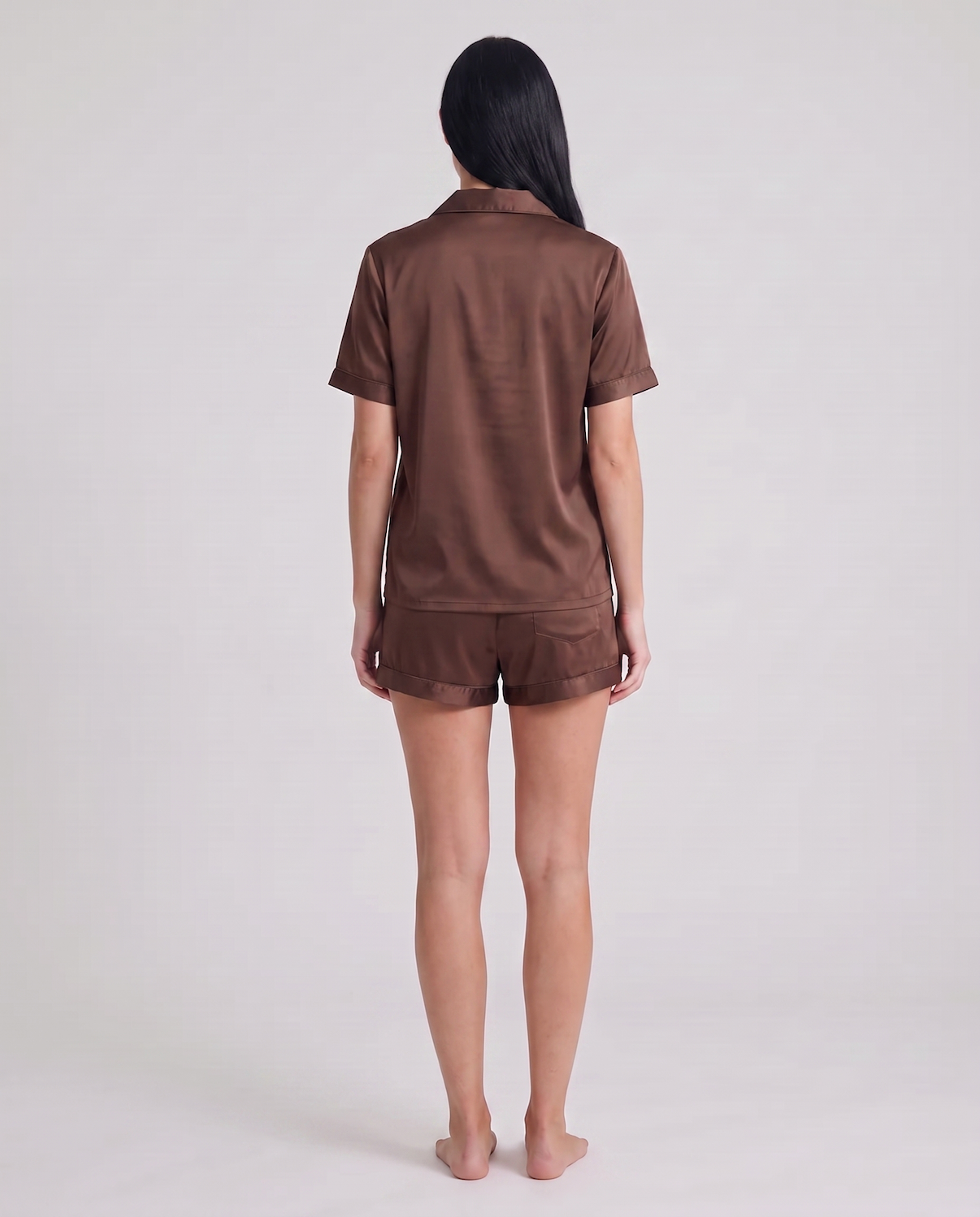 Short Silk Sleep Set