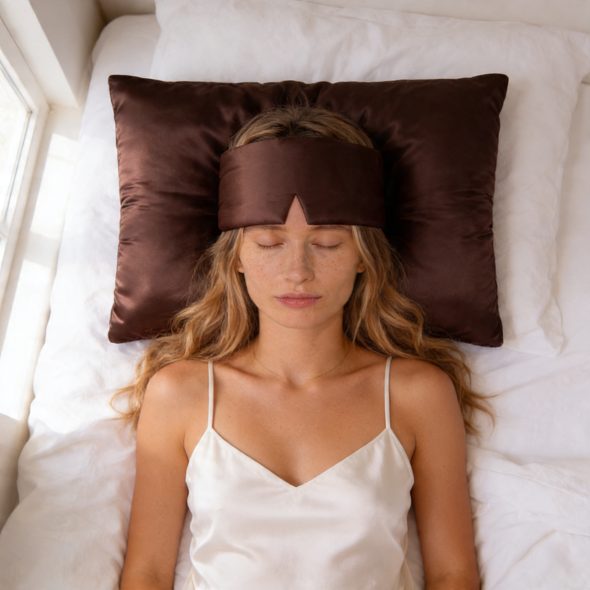Silk Pillowcase Brown