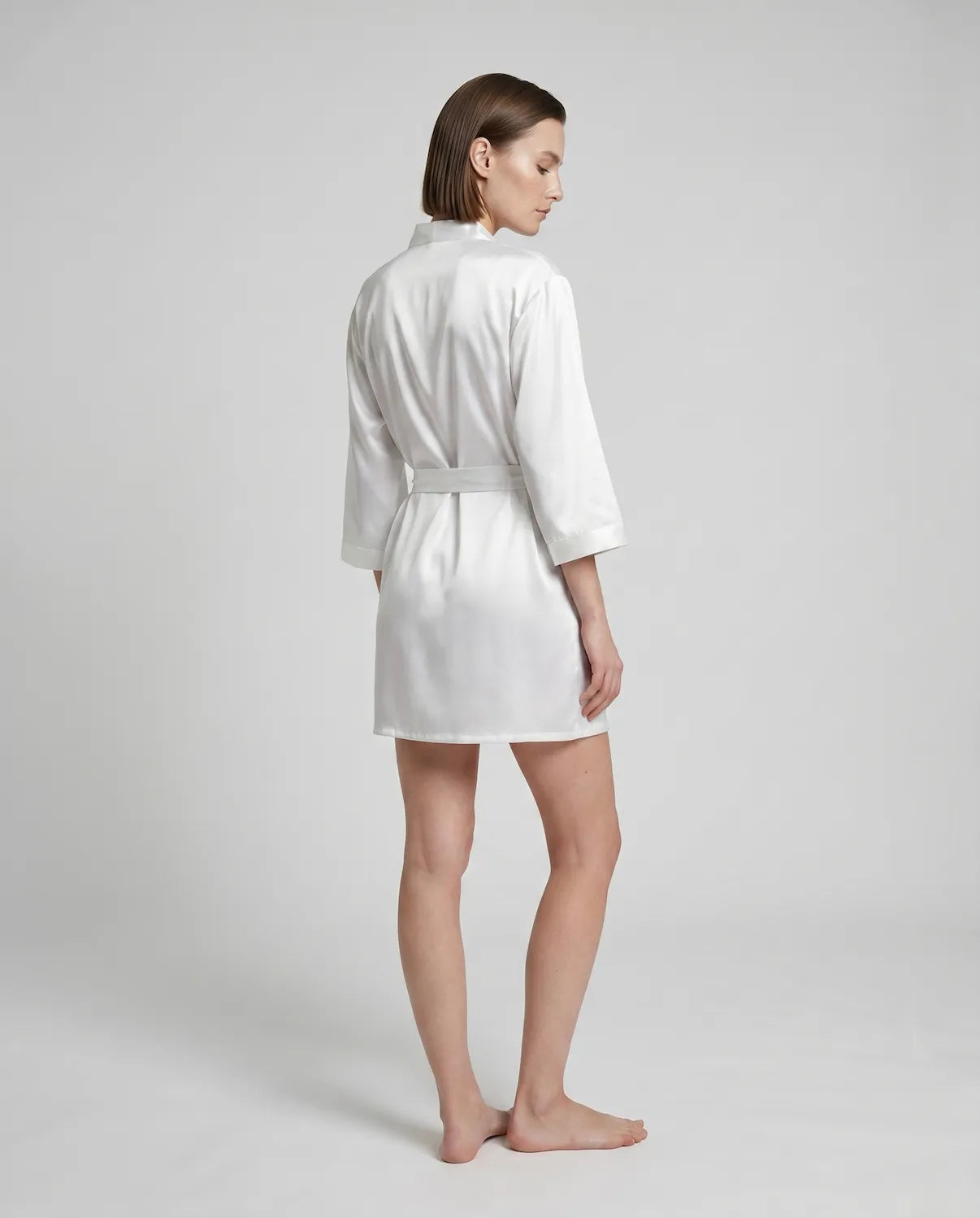Short Silky Robe