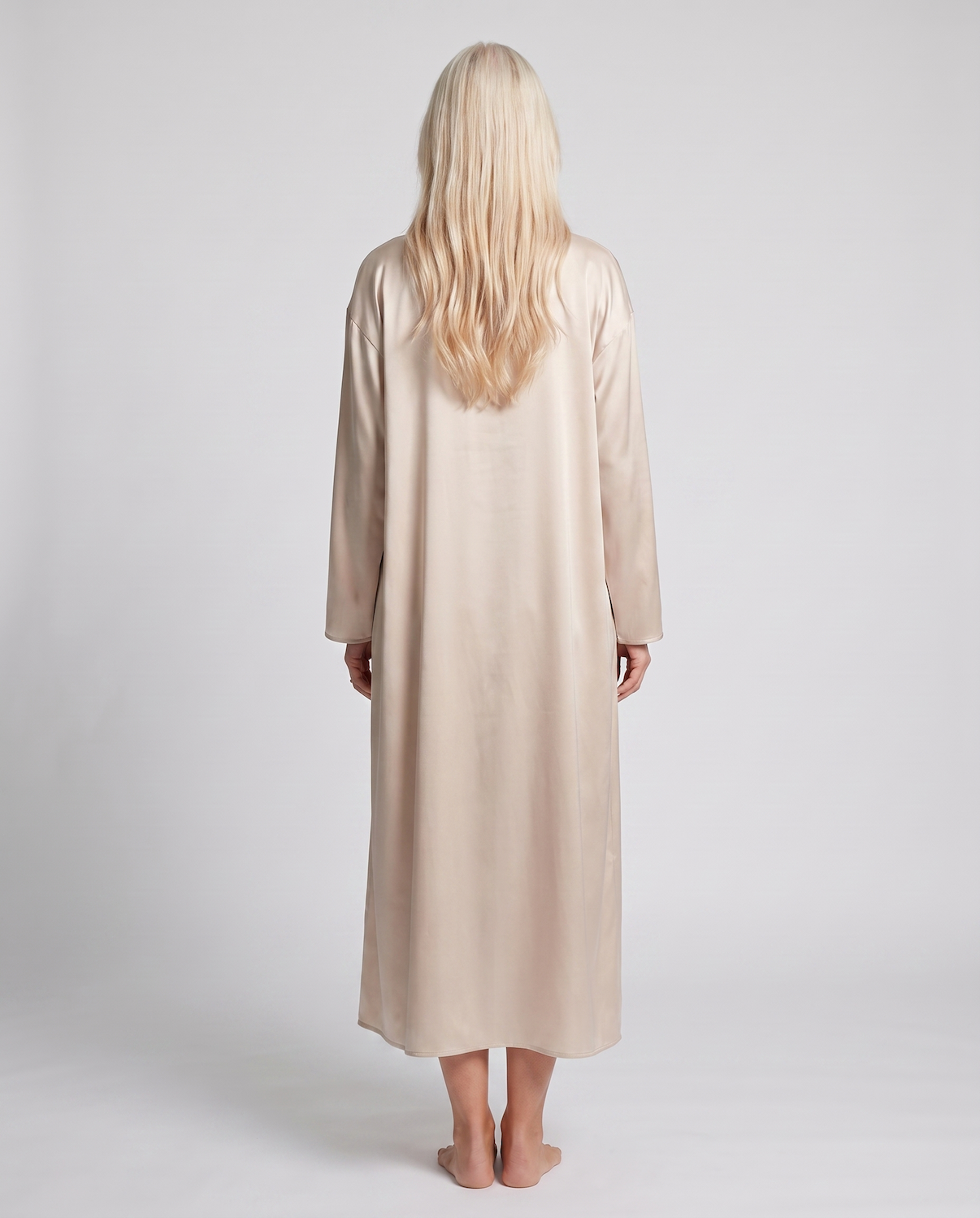 Silk Nightgown and Robe Set