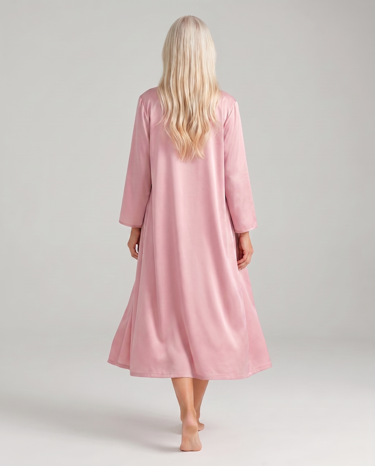 Silk Nightgown and Robe Set