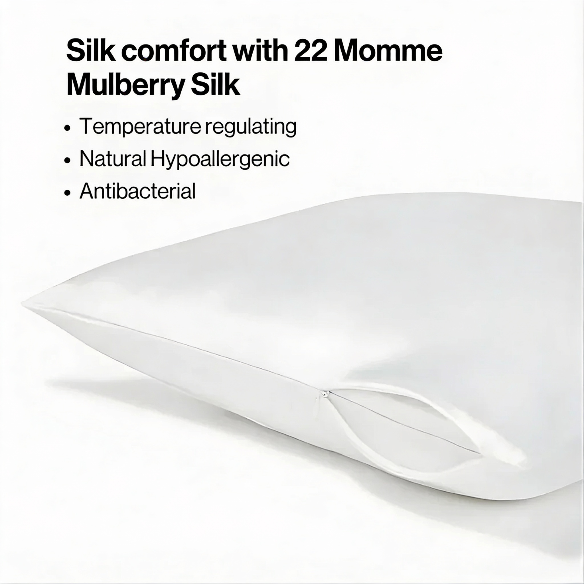 Silk Pillowcase White